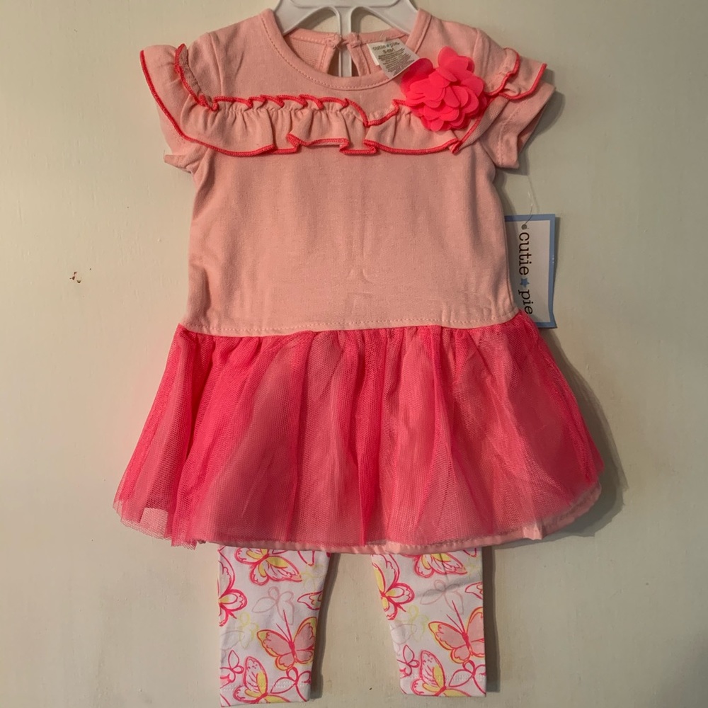 ✔️Cutie Pie Infant Dress  and Leggins- NWT